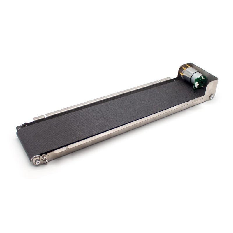 LeTkingok DC24V Stainless Steel Mini Conveyor Vending Machine- Track Cargo Lane Automatic Conveyor Belt 460MMx85MM Load 3.5-5KG (Only Machine, 35RPM) - Image 5